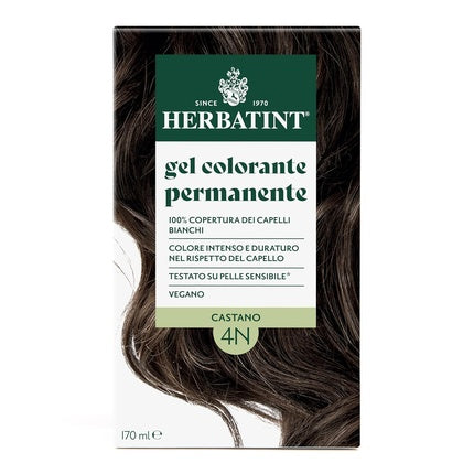 Gel Colorant Permanent Herbatint 4N Brown 170ml Ammoniafree