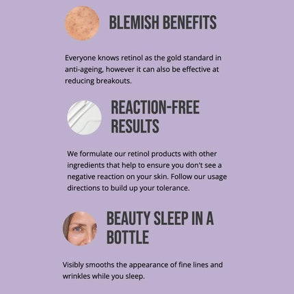 Cremă de noapte, Nip+Fab, Retinol Fix, mov