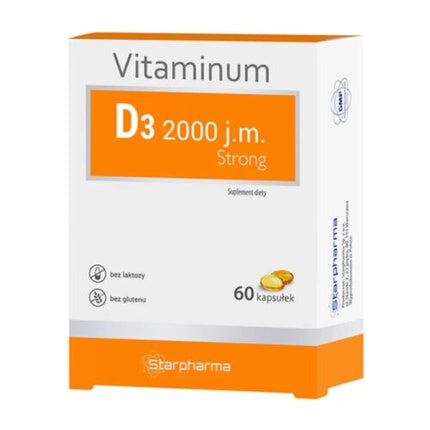 Vitamina D3 Starpharma, 2000 IU, fără gluten, fără lactoză
