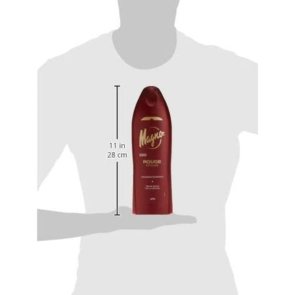 Gel de duș Magno Rouge, 550ml, design ergonomic, capacitate mare