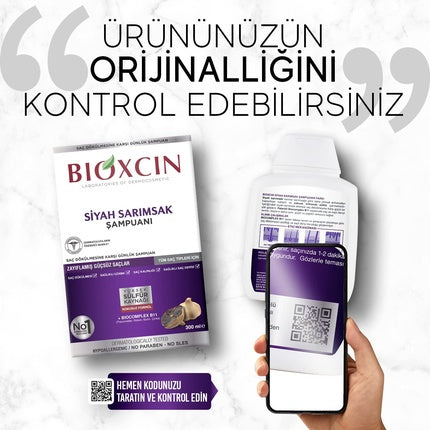 Șampon Bioxcin Black Garlic 300ml pentru întărirea părului
