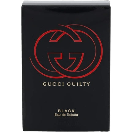 Parfum Gucci Guilty Pour Femme Black, 75 ml, cutie neagră cu logo roșu