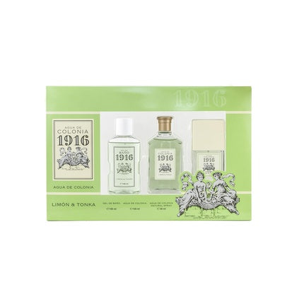 Set Cadou Parfum Unisex, 1916 Original, Lămâie și Tonka, 230ml