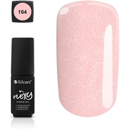 Lac de unghii gel, Silcare, Flexy 164, 4.5ml, negru