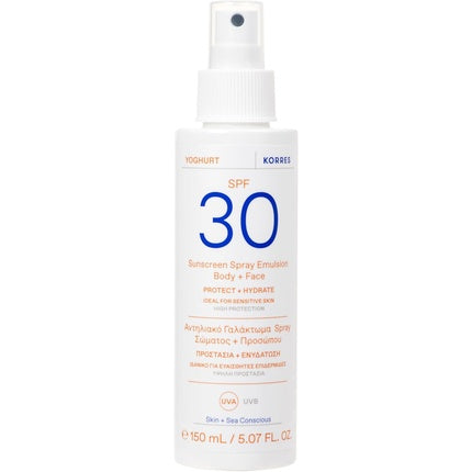 Emulsie Spray Corp și Față, Korres Yoghurt, SPF30 150ml