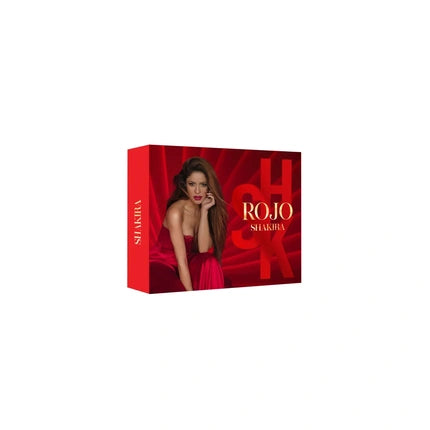 Set apă de toaletă Shakira Rojo + loțiune de corp, pentru femei, 50 ml + 75 ml