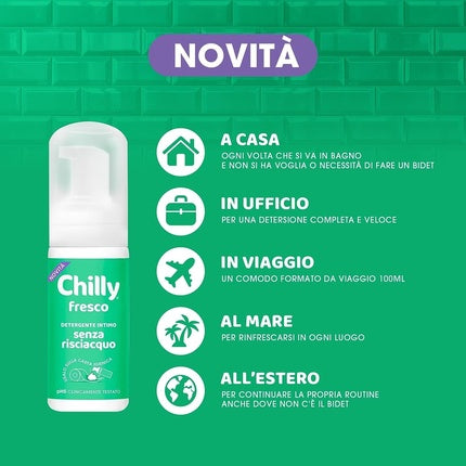 Gel intim Chilly, Antibacterian, fără clătire, 100ml