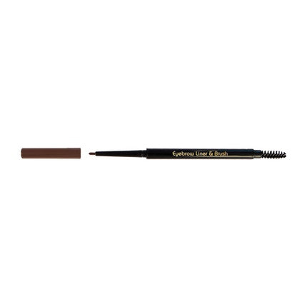 Creion pentru sprâncene Christian Faye Eyebrow Liner & Brush, Maro Întunecat
