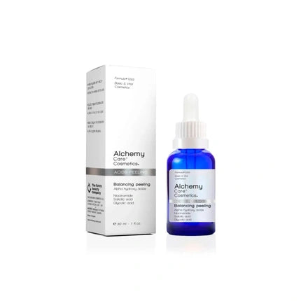 Serum Hidratant, Alchemy Care Cosmetics, Balancing Peeling, 30ml, albastru