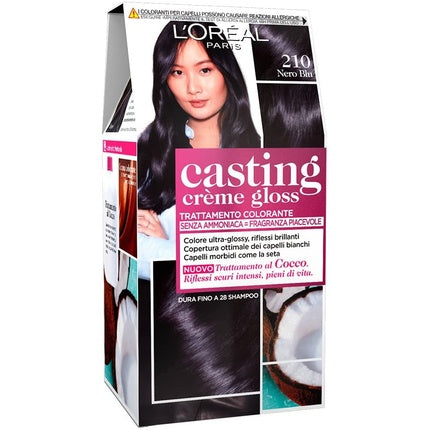 Vopsea de păr, L'OREAL, Casting 210, negru albastru