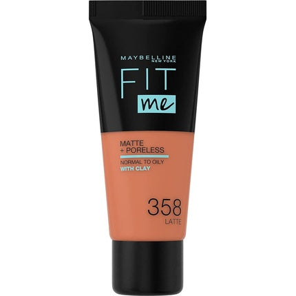 Fond de ten, Maybelline New York, Fit Me 358 Latte, ten normal până la gras