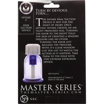 Dispozitiv Suctiune Anal, Master Series, 2 Inch, Alb
