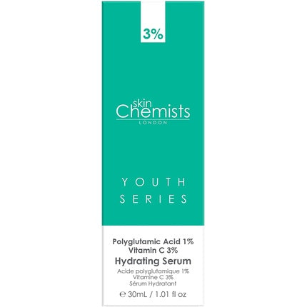 Ser hidratant, Skin Chemists, acid poliglutamic 1% si vitamina C 3%