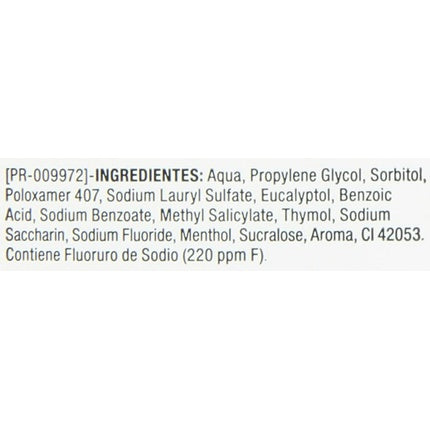 Apa de gură, Listerine, Mentol, 250ml