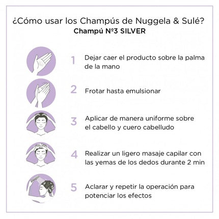 Șampon Nuggela & Sul Silver No 3 pentru păr alb, 250ml