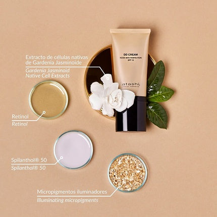 Cremă anti-îmbătrânire, Atashi, DD Cream, ton nude deschis, SPF15