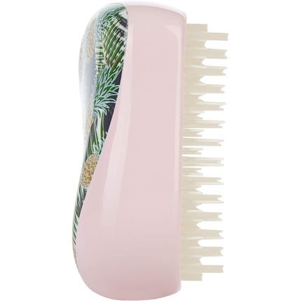 Perie de păr detanglantă Tangle Teezer Compact Styler Palms and Pineapples, roz și verde