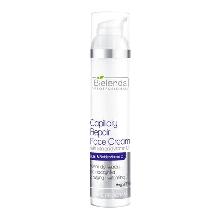 Crema de față Bielenda Professional Capillary Repair cu rutină și vitamina C, 100ml