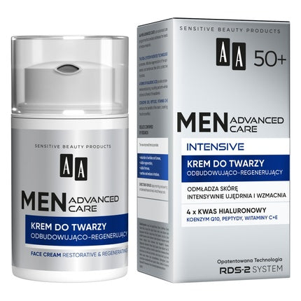 Cremă facială regenerantă pentru bărbați peste 50 de ani, Aa Men Advanced Care Intensive, 50ml