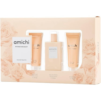 Set parfum, Amichi, Intense Bouquet, 3 piese