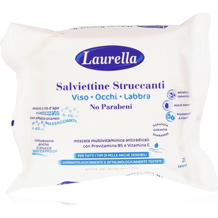 Șervețele demachiante, Laurella, hidratante