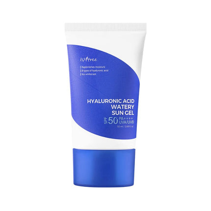 Gel protectiv solar pentru față, Isntree, Hyaluronic Acid Watery Sun Gel SPF50 PA++++, 50 ml