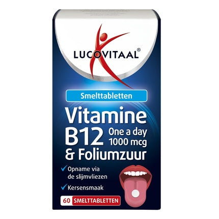 Tablete de topit Lucovitaal, Vitamine B12 & Acid Folic, 60 buc