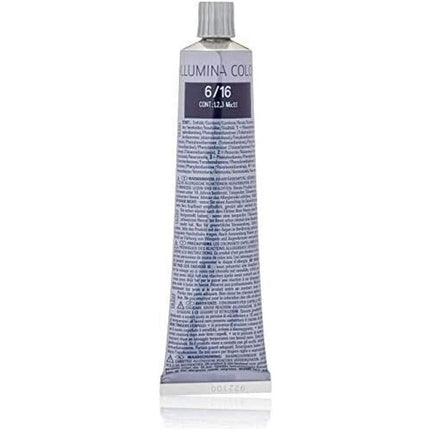 Vopsea de par, Wella, Illumina Color 6/16, blond inchis cenusiu-purpuriu