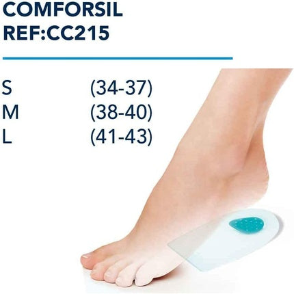 Prim Comforsil Heel Spur, Set de tălpi pentru călcâie, Oranj, Mărime S