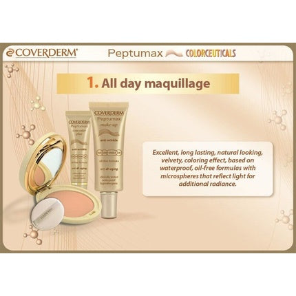 Primer față, Coverderm Peptumax, anti-rid, 30ml, auriu