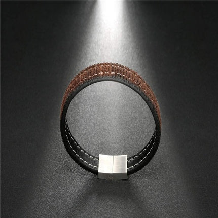 Brățară, Brand, piele maro, design modern