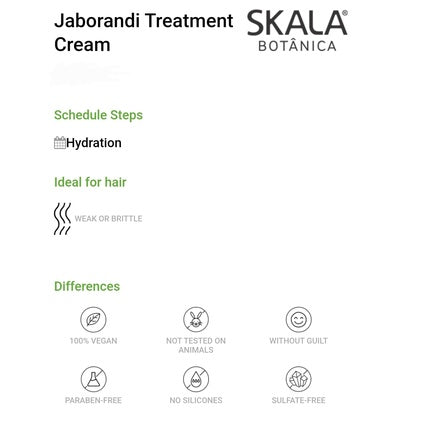 Tratament de păr Skala Botanica Jaborandi 2 în 1, 1000 g