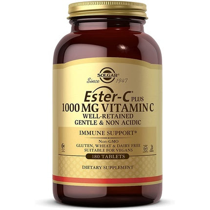 Vitamine C, Solgar Ester-C Plus 1000 Mg, 180 comprimate