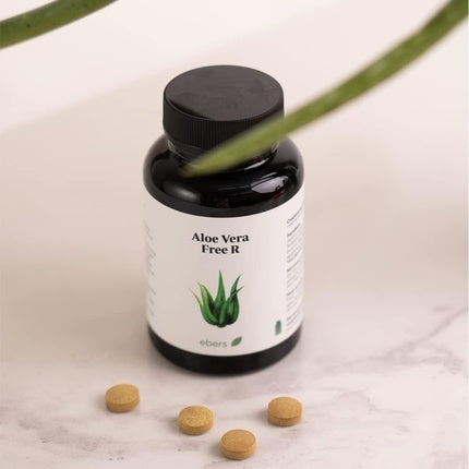 Supliment Ebers Aloe Vera 500mg, 60 comprimate, negru