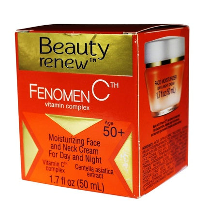 Cremă Zi/Noapte, Beauty Renew, Fenomen C, față și gât, 50+