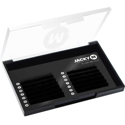 Gene False Jacky M C Lash 8mm, Negru, 0.05