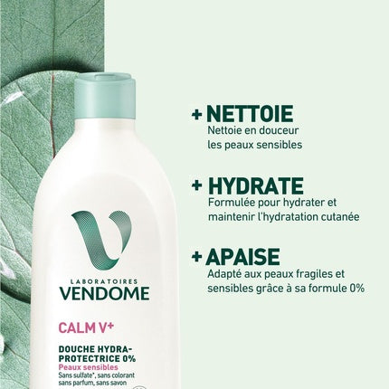 Gel de Duș Calm V+ 0% Hydra-Protective cu Aloe Vera, 840 g