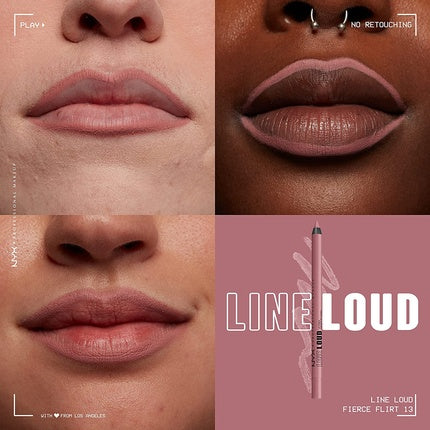 Creion contur buze, NYX, Professional Makeup Line Loud Lip Liner, Fierce Flirt