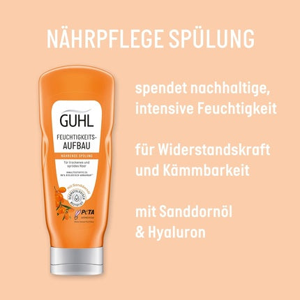 Condiționator Guhl Moisture Build-Up pentru păr uscat și casant, 200ml