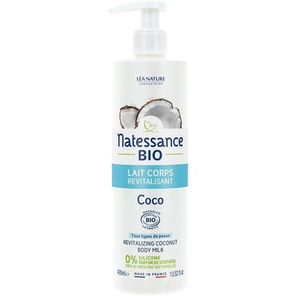 Lapte Corp Revitalizant Natessance Bio cu Cocos, 400ml