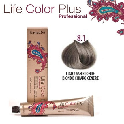 Vopsea de păr Farmavita Life Color Plus 8.1 Light Ash Blonde 100ml