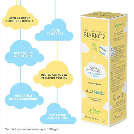 Cremă Hidratantă, Laboratoires de Biarritz, Alga Natis, galben, 100ml