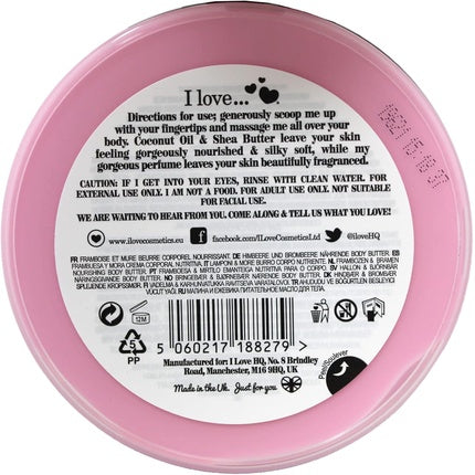 I Love... Raspberry & Blackberry Body Butter 200ml