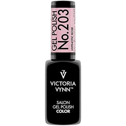 Lac Gel Victoria Vynn, No. 203 Hypnotic Rose, Culoare Roz Pal, Efect Glitter