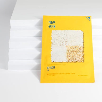 Masca facială, Holika Holika, Pure Essence Rice, galben