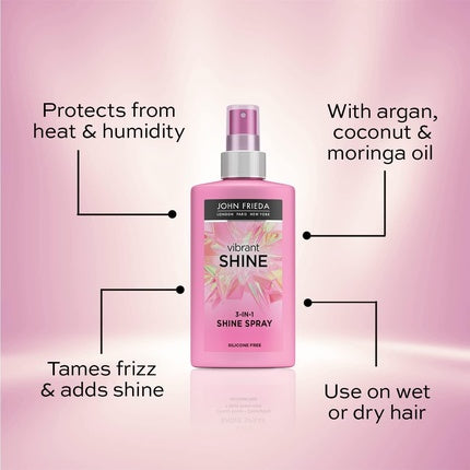 Spray strălucire păr, John Frieda, Vibrant Colour 3-in-1, 150ml