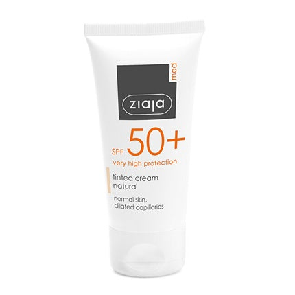 Cremă Tonată Ziaja SPF 50 Natural, 50 ml