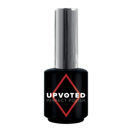 Gel Polish NailPerfect Soak Off #162, 15ml, negru cu elemente roșii