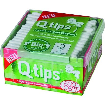 Q-Tips Bio Care Sticks Cube Box, 160 BUC