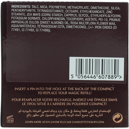 Pudră, Charlotte Tilbury, Airbrush Flawless Finish 3 Tan, Refill